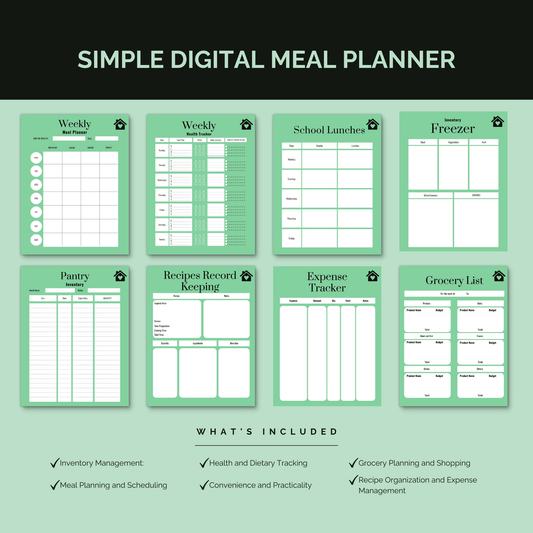 Digital meal planner