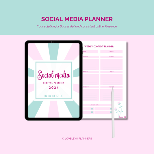 Social media digital planner