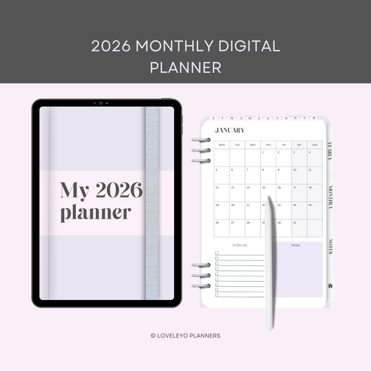 2026 monthly digital planner
