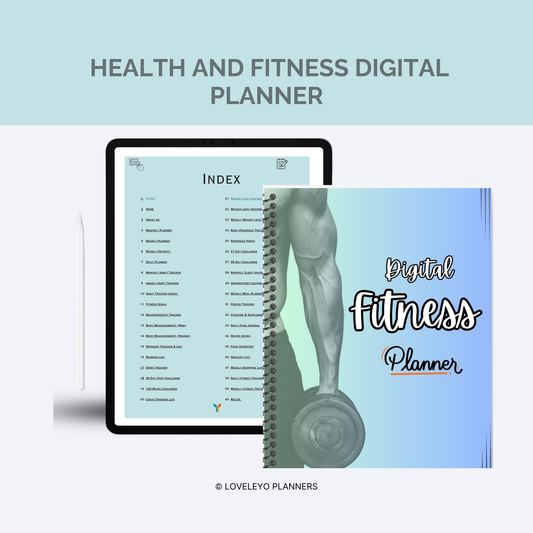 Health and fitness digital Planner