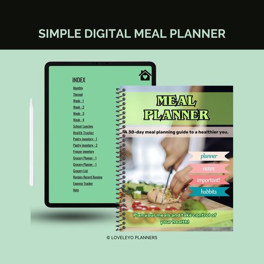 Digital meal planner